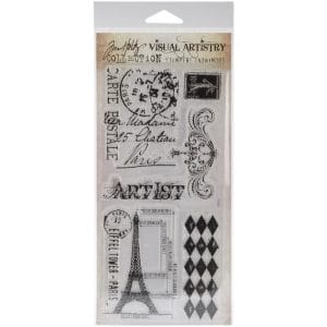 Tim Holtz Visual Artistry Clear Stamps - French Market