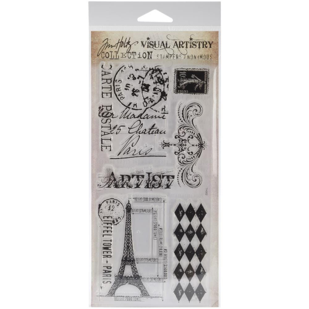 Tim Holtz Visual Artistry Clear Stamps - French Market tim holtz visual artistry stamp french market css25863 Tim Holtz Visual Artistry Clear Stamps - French Market