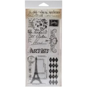 Tim Holtz Visual Artistry Clear Stamps - French Market