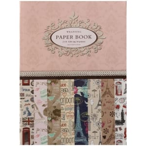 One One Factory - Wrapping Paper Book - Paris and London (A4 paper - set of 16 sheets)