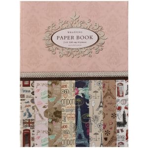 One One Factory - Wrapping Paper Book - Paris and London (A4 paper - set of 16 sheets)