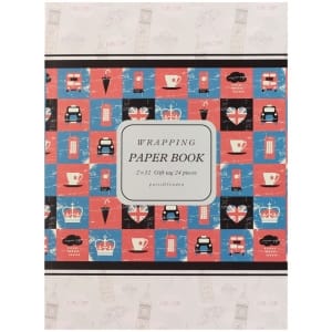 One One Factory - Wrapping Paper Book - Paris and London 2 (A4 paper - set of 24 sheets)