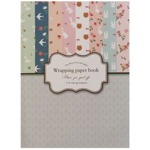 EnoGreeting - Wrapping Paper Book - Floral Frenzy (A4 paper - set of 16 sheets)