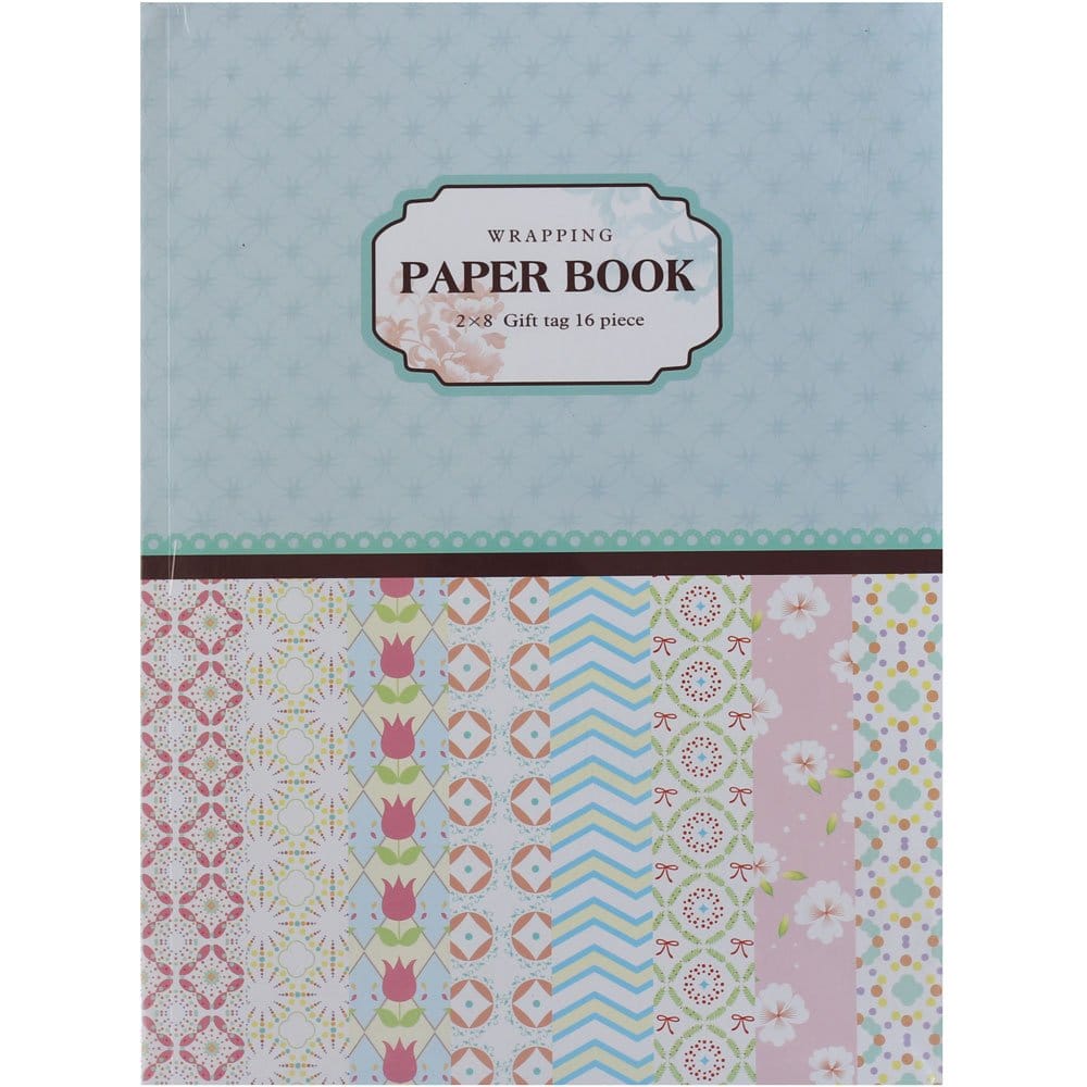 EnoGreeting - Wrapping Paper Book - Patterned Volume (A4 paper - set of 16 sheets)