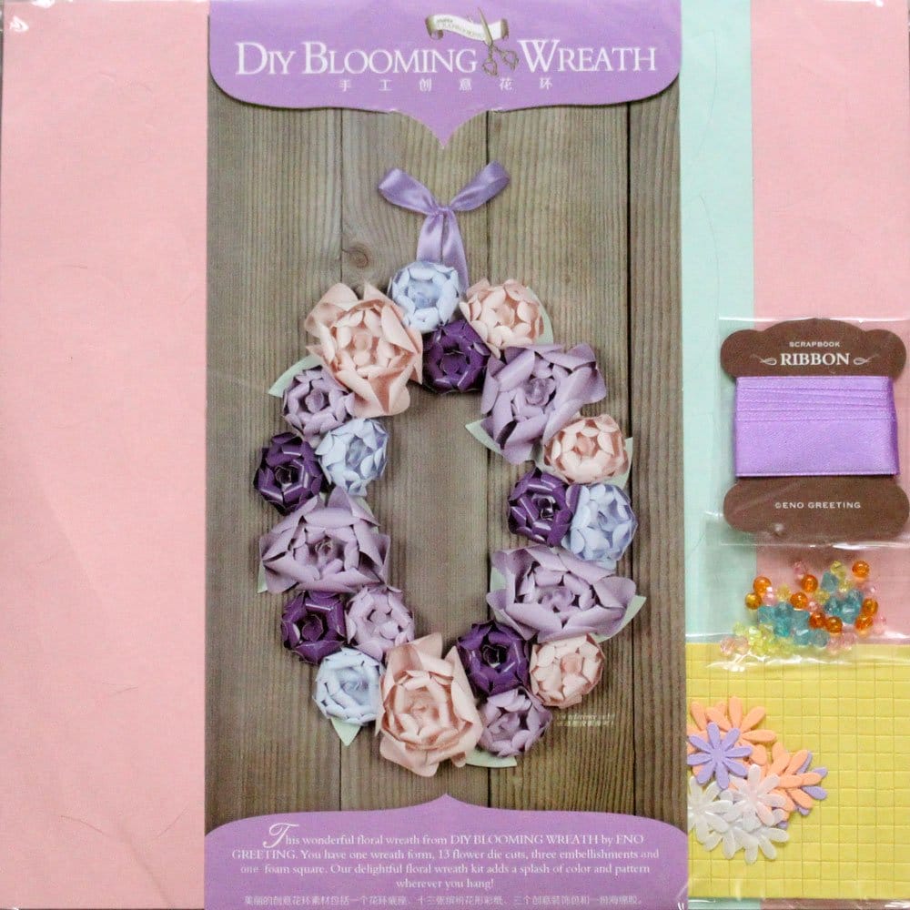 DIY Blooming Wreath Kit by EnoGreetting - Pastel Flowers diy blooming wreath kit enogreeting bw01 pastel flowers DIY Blooming Wreath Kit by EnoGreetting - Pastel Flowers