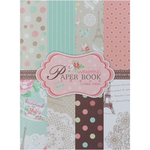 EnoGreeting Wrapping Paper Book - Earl Grey (A4 paper - set of 32 sheets)
