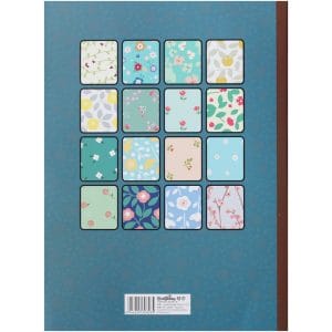 EnoGreeting - Wrapping Paper Book - Flower Power (A4 paper - set of 32 sheets)