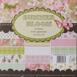 Papus 6x6 Paper Pack - Summer Bloom (Set of 32 sheets)
