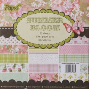 Papus 6x6 Paper Pack - Summer Bloom (Set of 32 sheets)