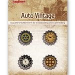 Scrapberry's Metal Cork Embellishment - Auto Vintage