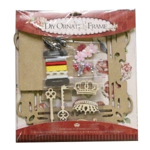 DIY Ornate Frame Kit by EnoGreeting (Big) - Vintage Flowers