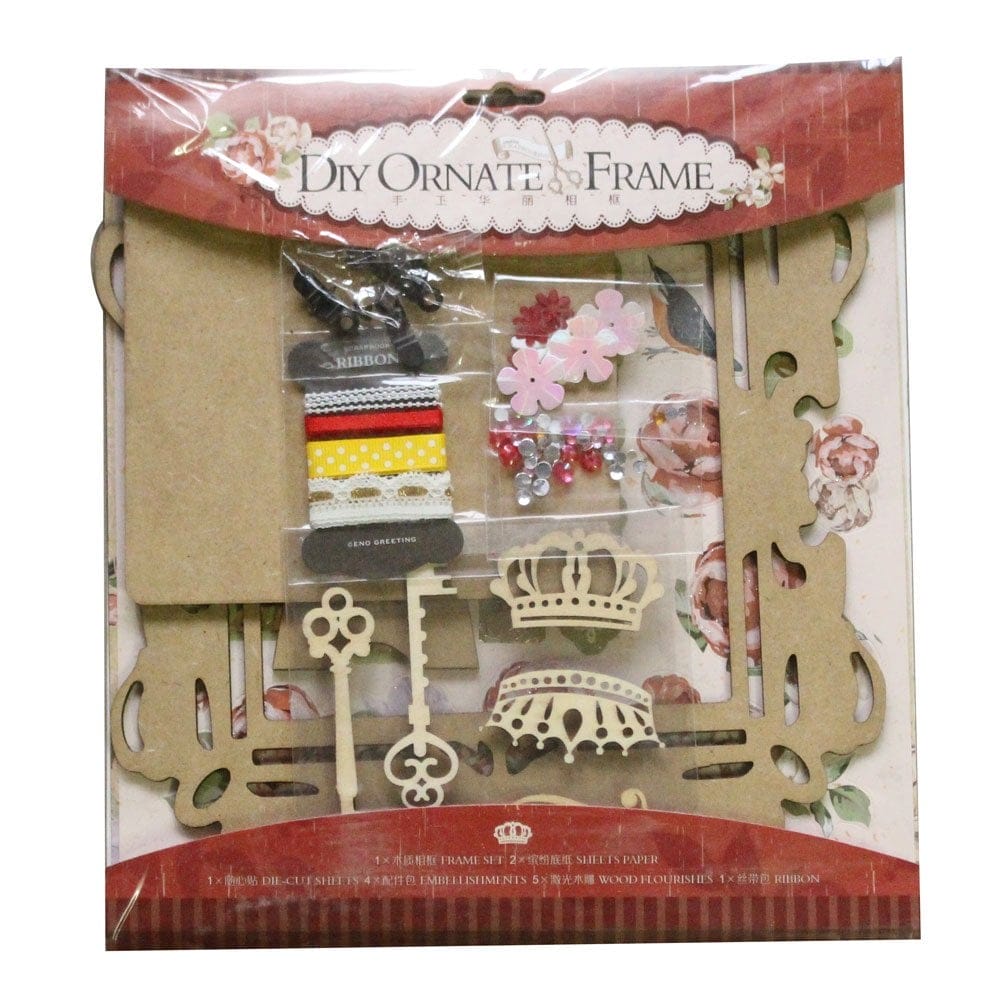 DIY Ornate Frame Kit by EnoGreeting (Big) - Vintage Flowers sof01 diy ornate frame kit enogreeting vintage floral DIY Ornate Frame Kit by EnoGreeting (Big) - Vintage Flowers