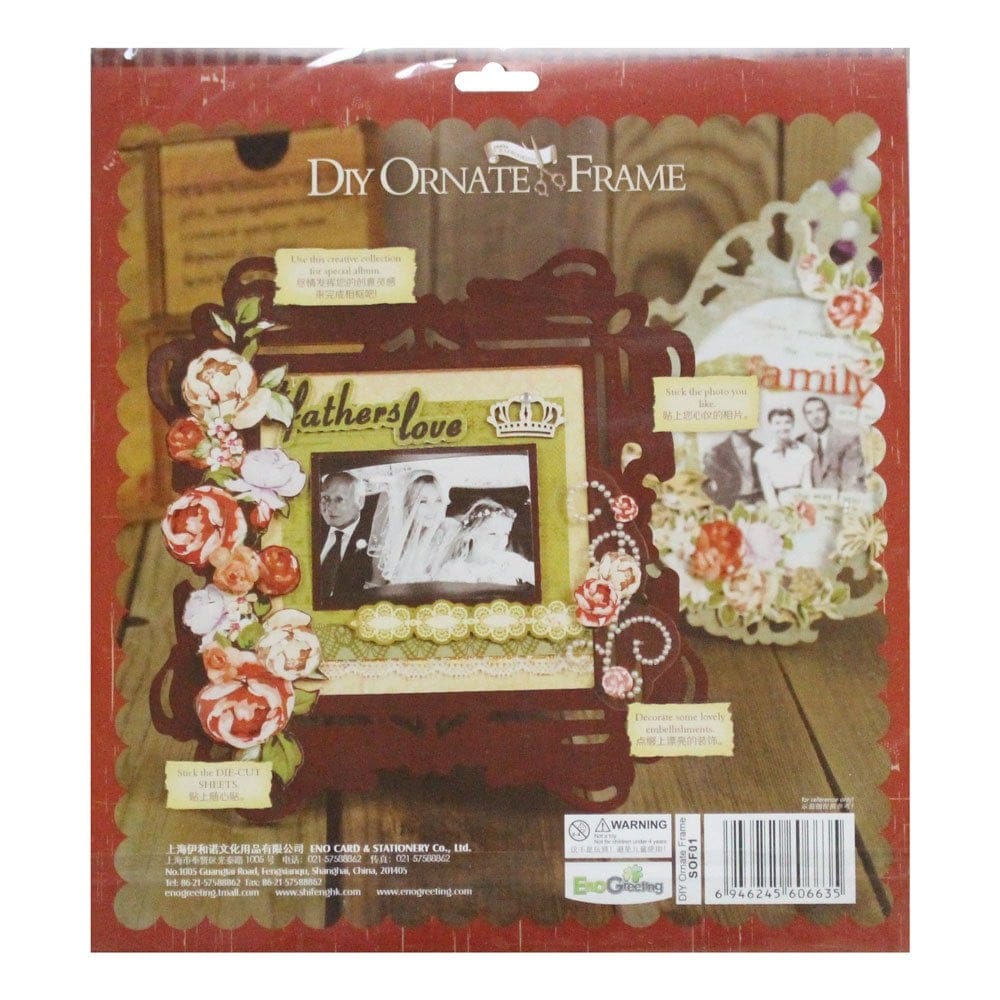 DIY Ornate Frame Kit by EnoGreeting (Big) - Vintage Flowers sof01 diy ornate frame kit enogreeting vintage floral 1 sof01_diy_ornate_frame_kit_enogreeting_vintage_floral_1