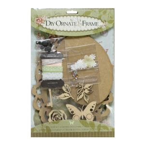 DIY Ornate Frame Kit by EnoGreeting (Small) - Vintage Flowers