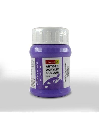 Camel Artist Acrylic Colour 500ml Jar - Brilliant Purple 838023 aac brilliant purple 500ml Camel Artist Acrylic Colour 500ml Jar - Brilliant Purple