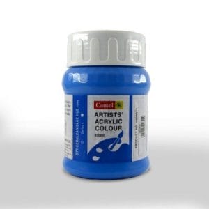 Camel Artist Acrylic Colour 500ml Jar - Cerulean Blue Hue
