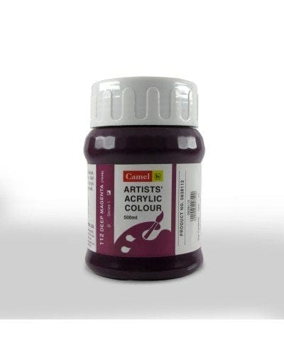 Camel Artist Acrylic Colour 500ml Jar - Deep Magenta