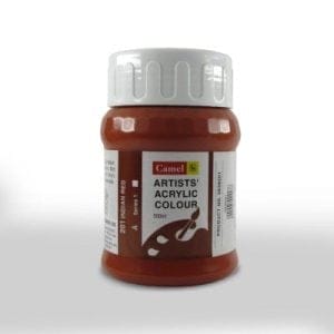Camel Artist Acrylic Colour 500ml Jar - Indian Red