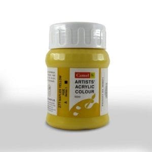Camel Artist Acrylic Colour 500ml Jar - Naples Yellow Hue