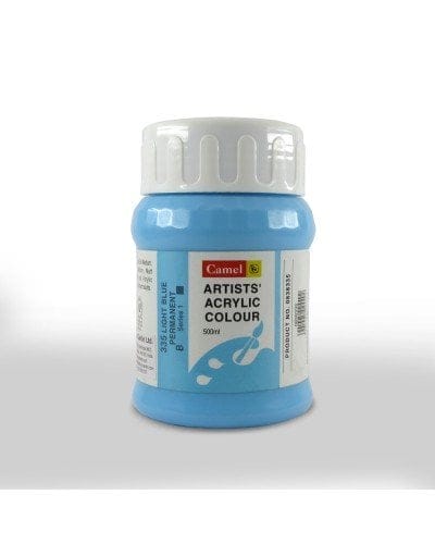 Camel Artist Acrylic Colour 500ml Jar - Light Blue Permanent