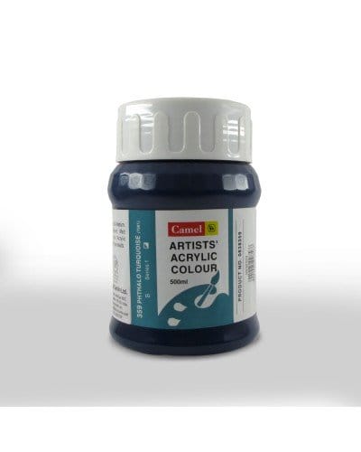 Camel Artist Acrylic Colour 500ml Jar - Phthalo Turquoise