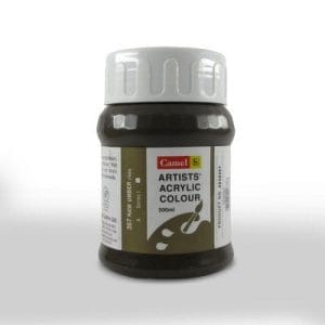 Camel Artist Acrylic Colour 500ml Jar - Raw Umber