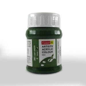 Camel Artist Acrylic Colour 500ml Jar - Sap Green
