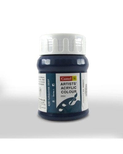 Camel Artist Acrylic Colour 500ml Jar - Turquoise Deep