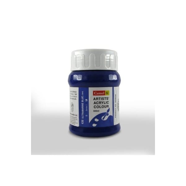Camel Artist Acrylic Colour 500ml Jar - Ultramarine Blue