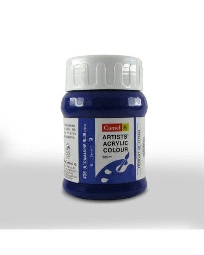 Camel Artist Acrylic Colour 500ml Jar - Ultramarine Blue