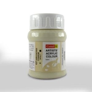 Camel Artist Acrylic Colour 500ml Jar - Unbleached Titanium