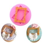 Rectangle Intricate Frame Silicone Clay Mould