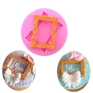 Rectangle Intricate Frame Silicone Clay Mould
