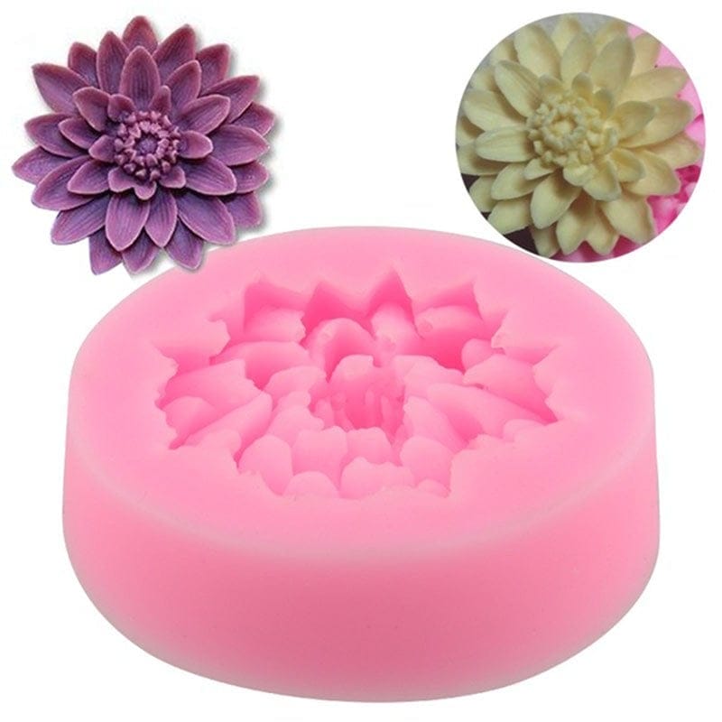 Single Patterned Flowers ( Design 2) Silicone Clay Mould Silicone molds CAMOLD247 flower mold Single Patterned Flowers ( Design 2) Silicone Clay Mould