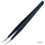 Curved Black tip Tweezers