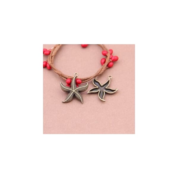 Starfish Metal Charms (Set of 5 pcs)