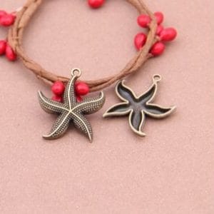 Starfish Metal Charms (Set of 5 pcs)