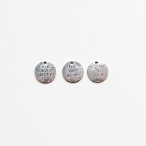 Life Quotes Metal Charms (Set of 3 pcs)