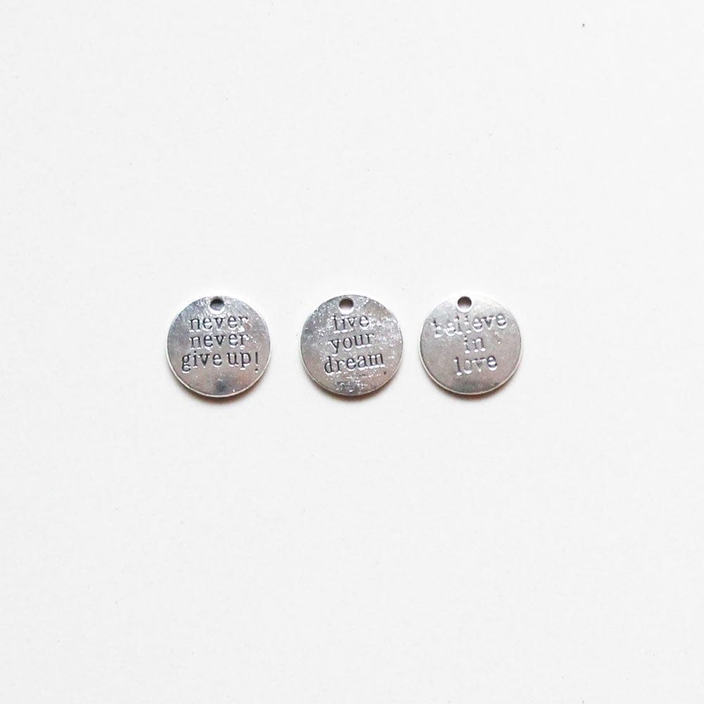 Life Quotes Metal Charms (Set of 3 pcs) camc 69 lifequotes craftangles metal charms scrapbook Life Quotes Metal Charms (Set of 3 pcs)
