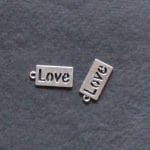 Love Tags Metal Charms (Set of 2 pcs)