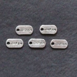 Thank YouTags Metal Charms (Set of 5 pcs)