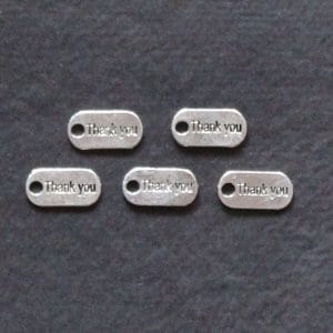 Thank YouTags Metal Charms (Set of 5 pcs)