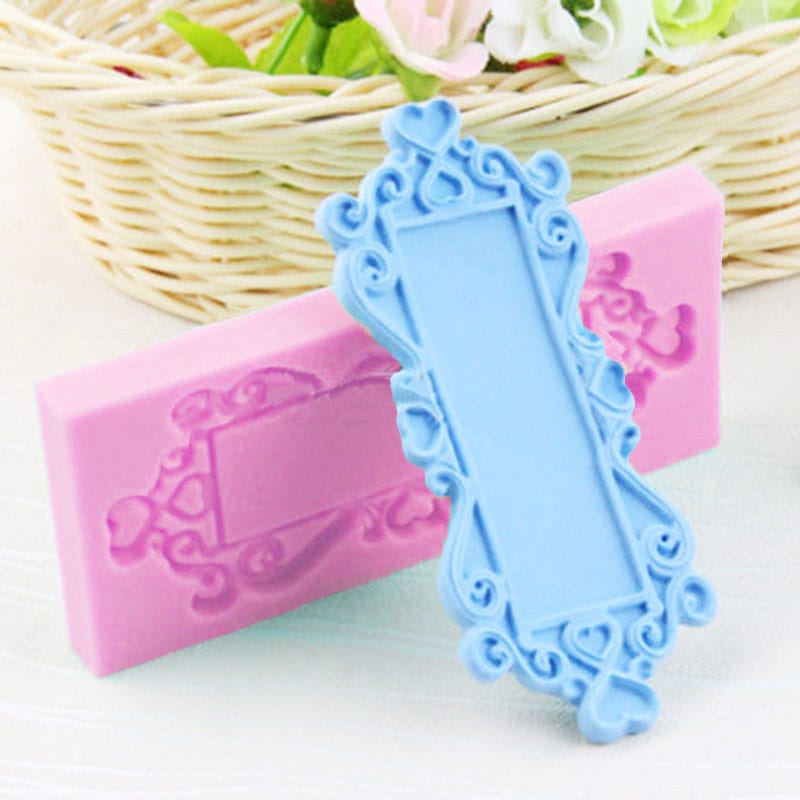 Decorative Frame Silicone Clay Mould camold234 decorative frame silicone mold Decorative Frame Silicone Clay Mould
