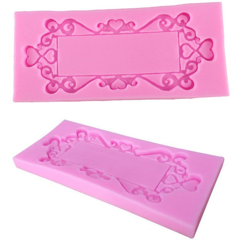 Decorative Frame Silicone Clay Mould camold234 decorative frame silicone mold 1 camold234_decorative_frame-silicone_mold_1
