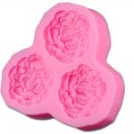 MultiLayered Flowers (Set of 3) Silicone Clay Mould