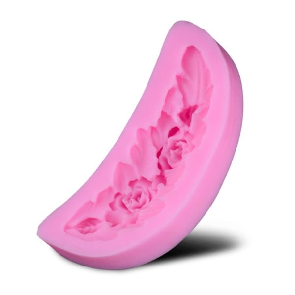 Flowers with lots of leaves Silicone Clay Mould