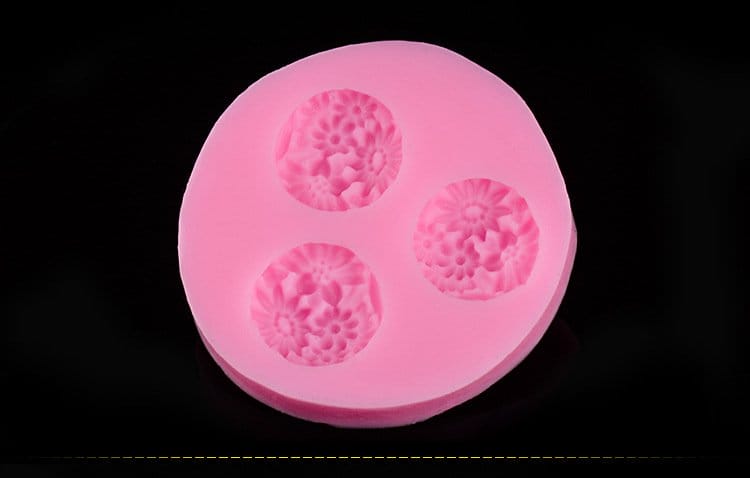 Patterned Flowers (Set of 3) Silicone Clay Mould camold245 patterned flowers set of 3 silicone mold 2 camold245_patterned_flowers_set_of_3_silicone_mold_2