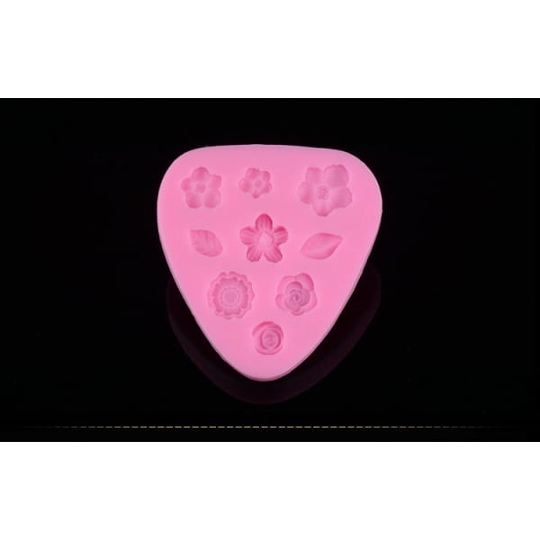 camold246_leaves_with_different_flowers_silicone_mold_1