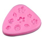 Leaves with different flowers Silicone Clay Mould