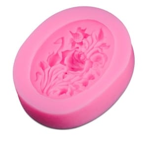 Floral Cameo Silicone Clay Mould (Design 3)